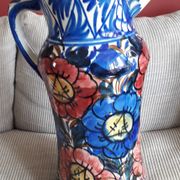 Large vase with floral decoration