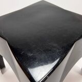 Italian fiberglass black stool, 1960s