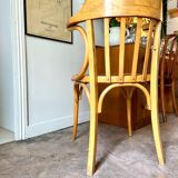 Baumann armchair in arched beech