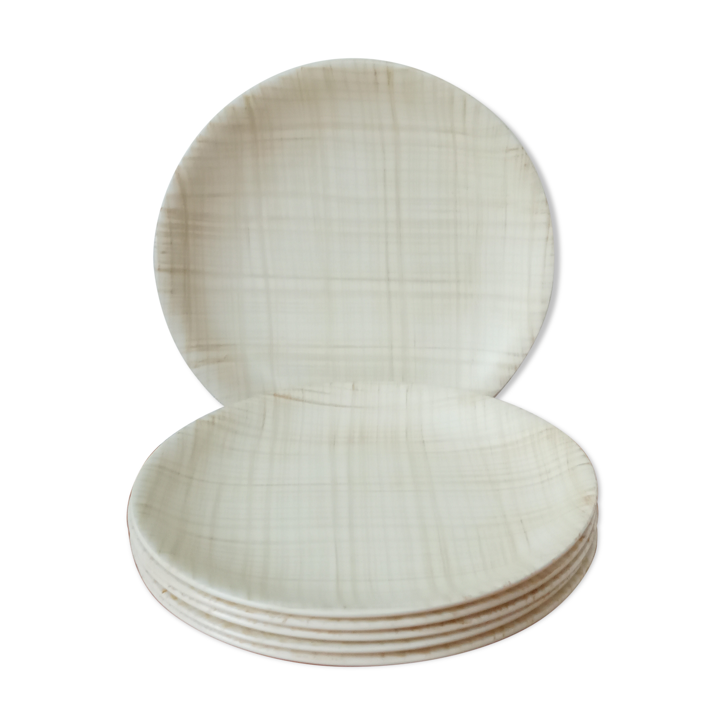 Six assiettes de Salins années 50