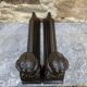 Pair of antique cast iron fire dogs "Ariadne"