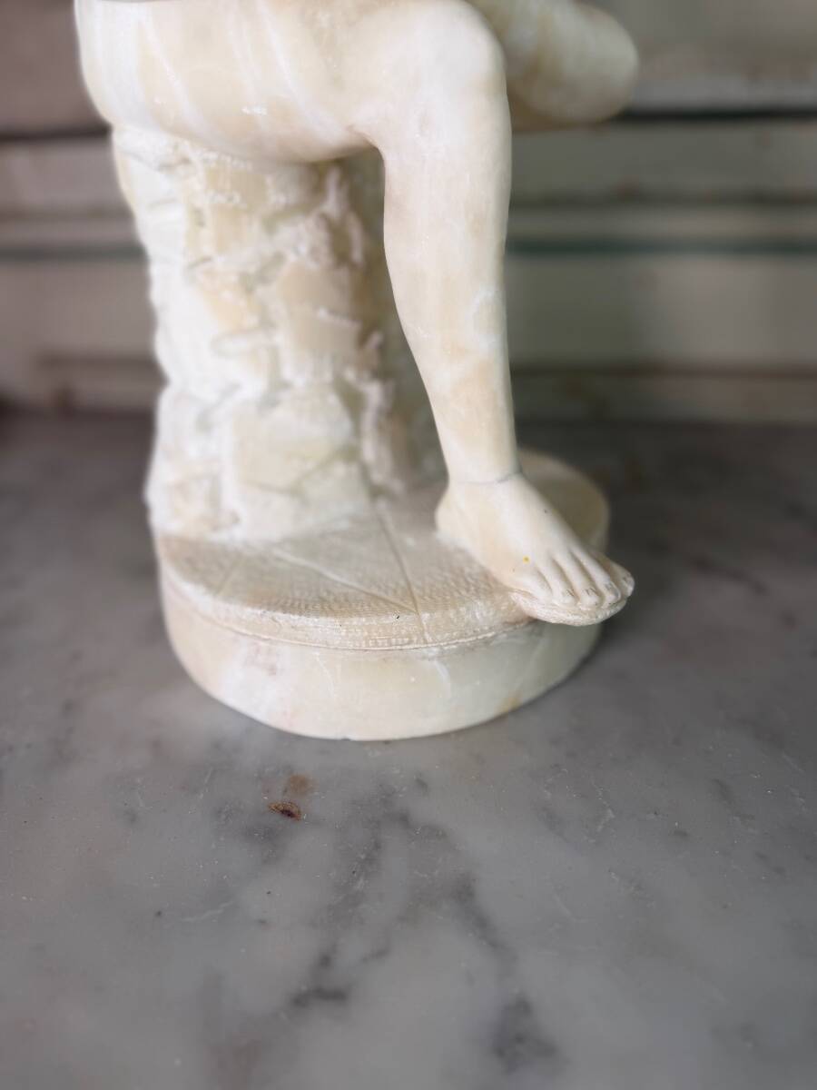 The Spinario, alabaster after the Antique, around 1880.