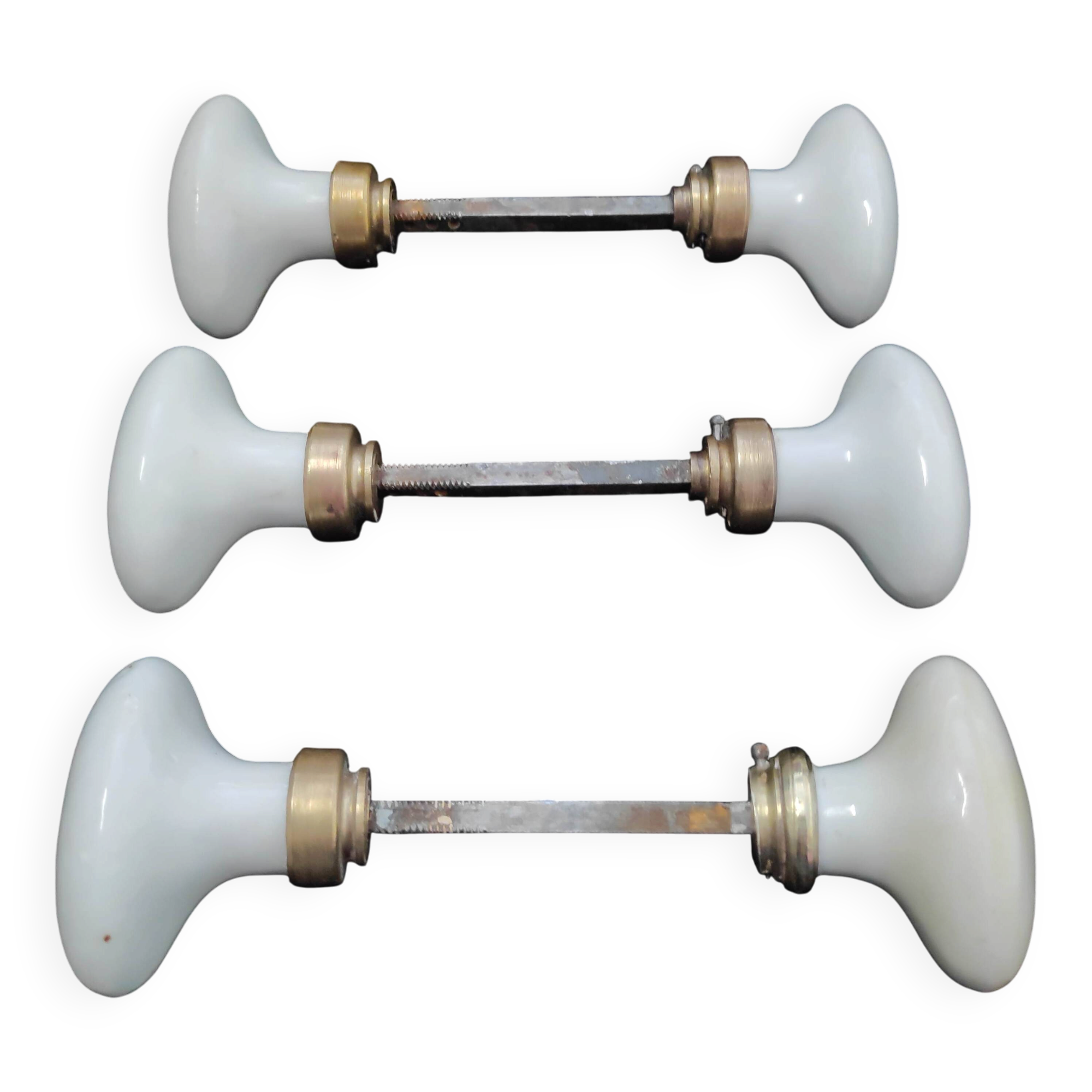 Set of 6 porcelain handles
