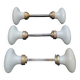 Set of 6 porcelain handles