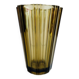 Smoked glass vase
