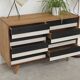 Commode bois U 453 noir et blanc par Jiri Jiroutek pour Intérier Praha