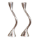 2 bougeoirs zig zag, design Xavier Lust