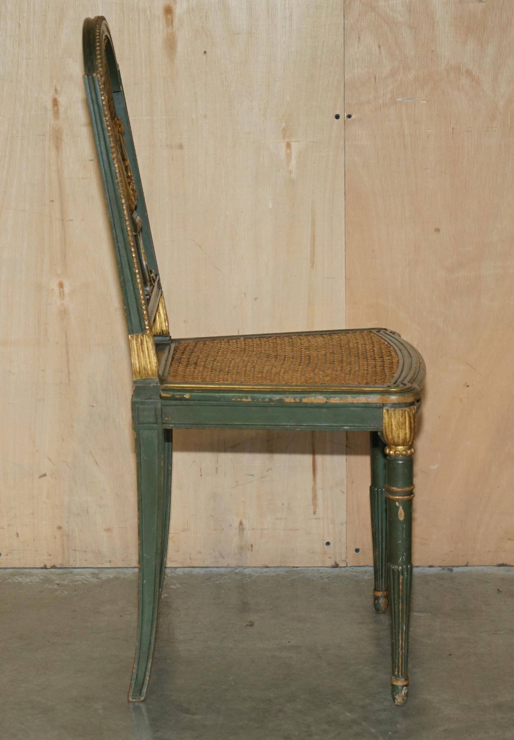Paire Antique Chaises d'Appoint William Kent Empire Sculptées en Cygne