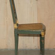 Paire Antique Chaises d'Appoint William Kent Empire Sculptées en Cygne