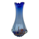 Blue glass vase