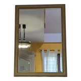 Gold beveled glass trumeau mirror