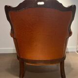 Fauteuil cuir type chesterfield