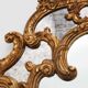 Rococo style gilt mirror with marbled glass border by Deknudt, Belgium, 197
