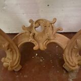 Louis XV style console in natural wood 19th century