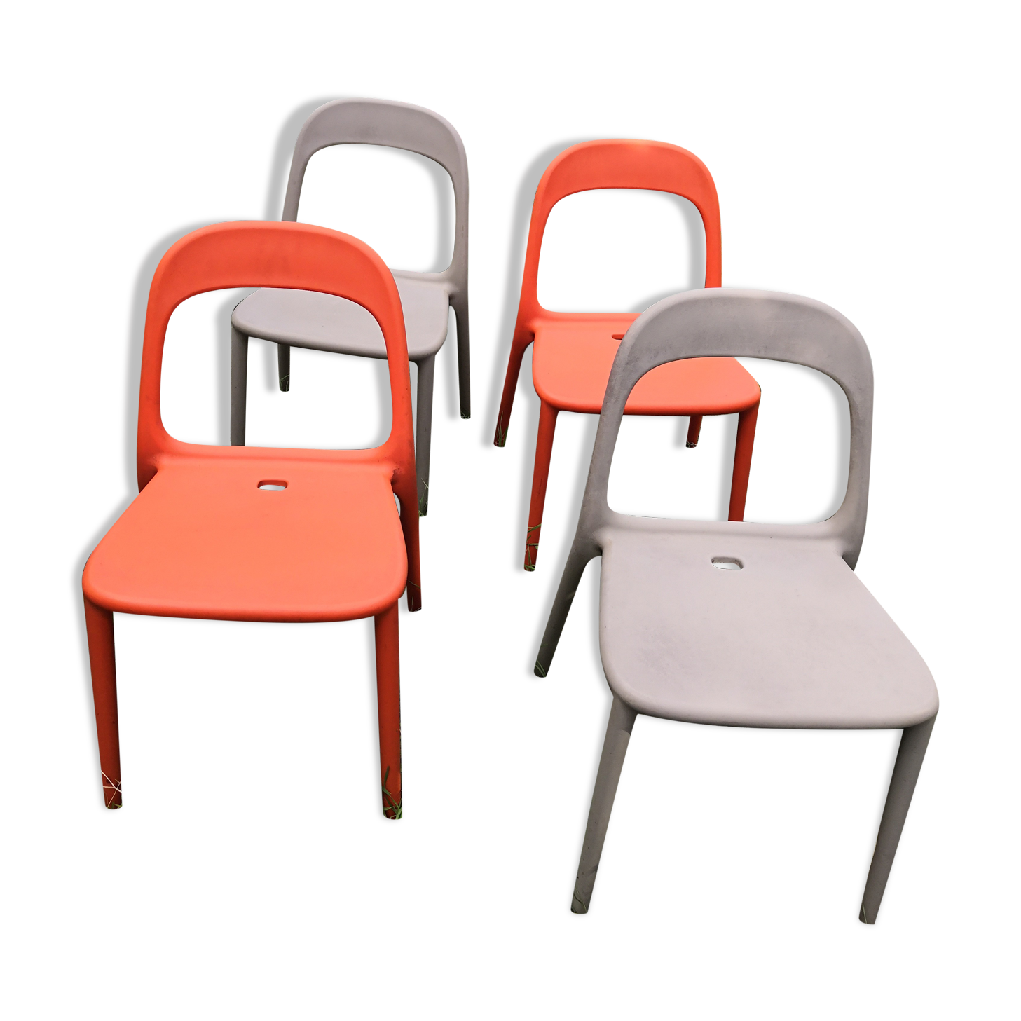 Suite of 4 chairs Vintage gondola design   Carl Öjerstam and Magnus Eleback