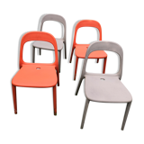 Suite of 4 chairs Vintage gondola design   Carl Öjerstam and Magnus Eleback