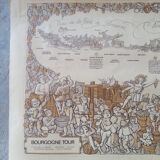 Original old wine map PJ Coulon ca 1975