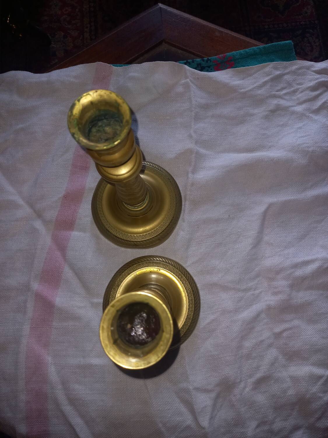 Pair of antique candlesticks