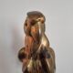 Decorative sculpture in solid brass representing a parrot, 1970s, Palm Beach/Hollywood Regency.