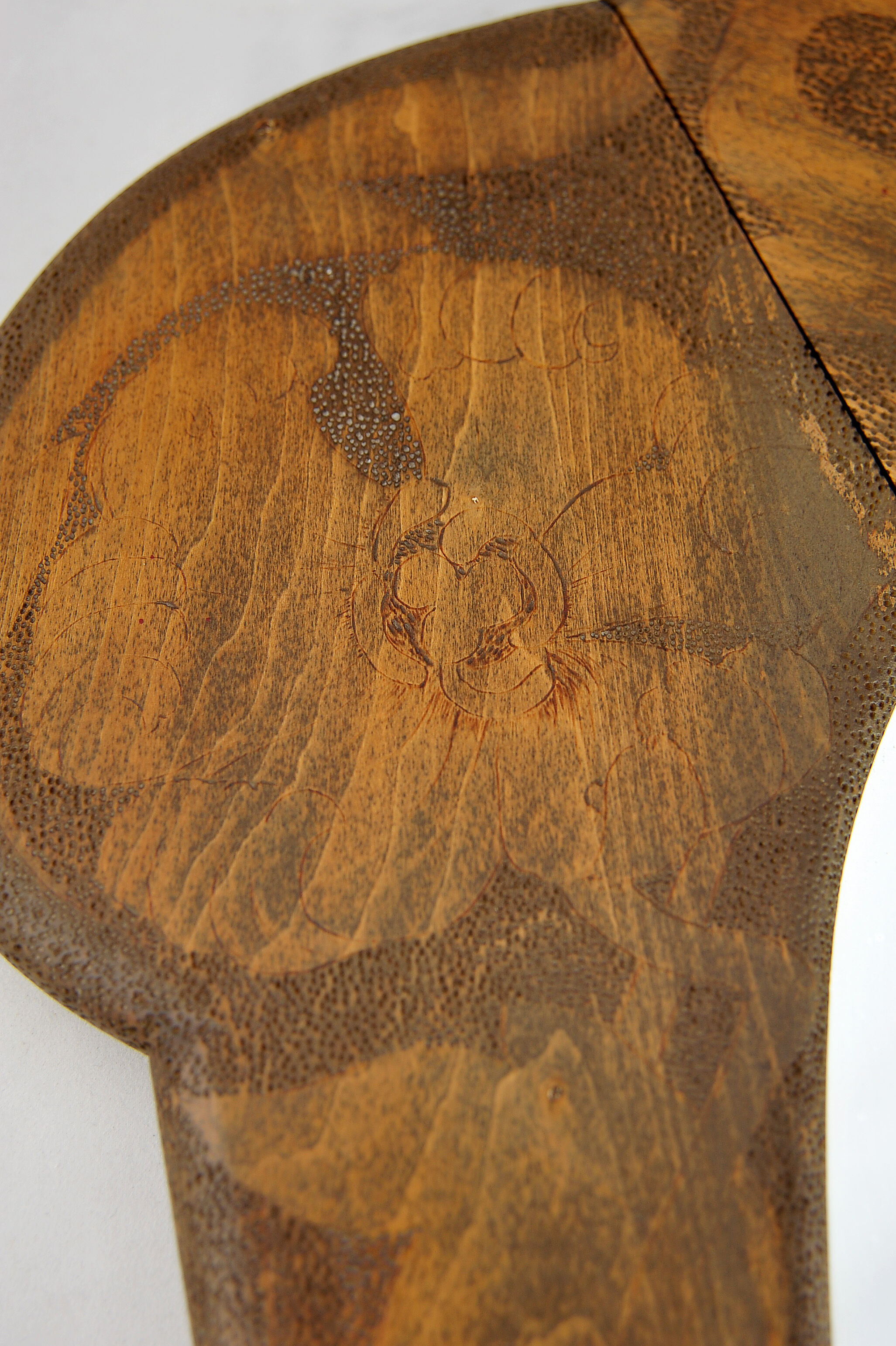 Mirror wooden carved Art Nouveau style around 1930 53x85cm