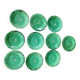 Set of 10 vintage Gien barbotine plates