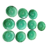 Set of 10 vintage Gien barbotine plates