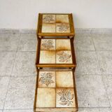 Vintage 1960 nesting coffee table