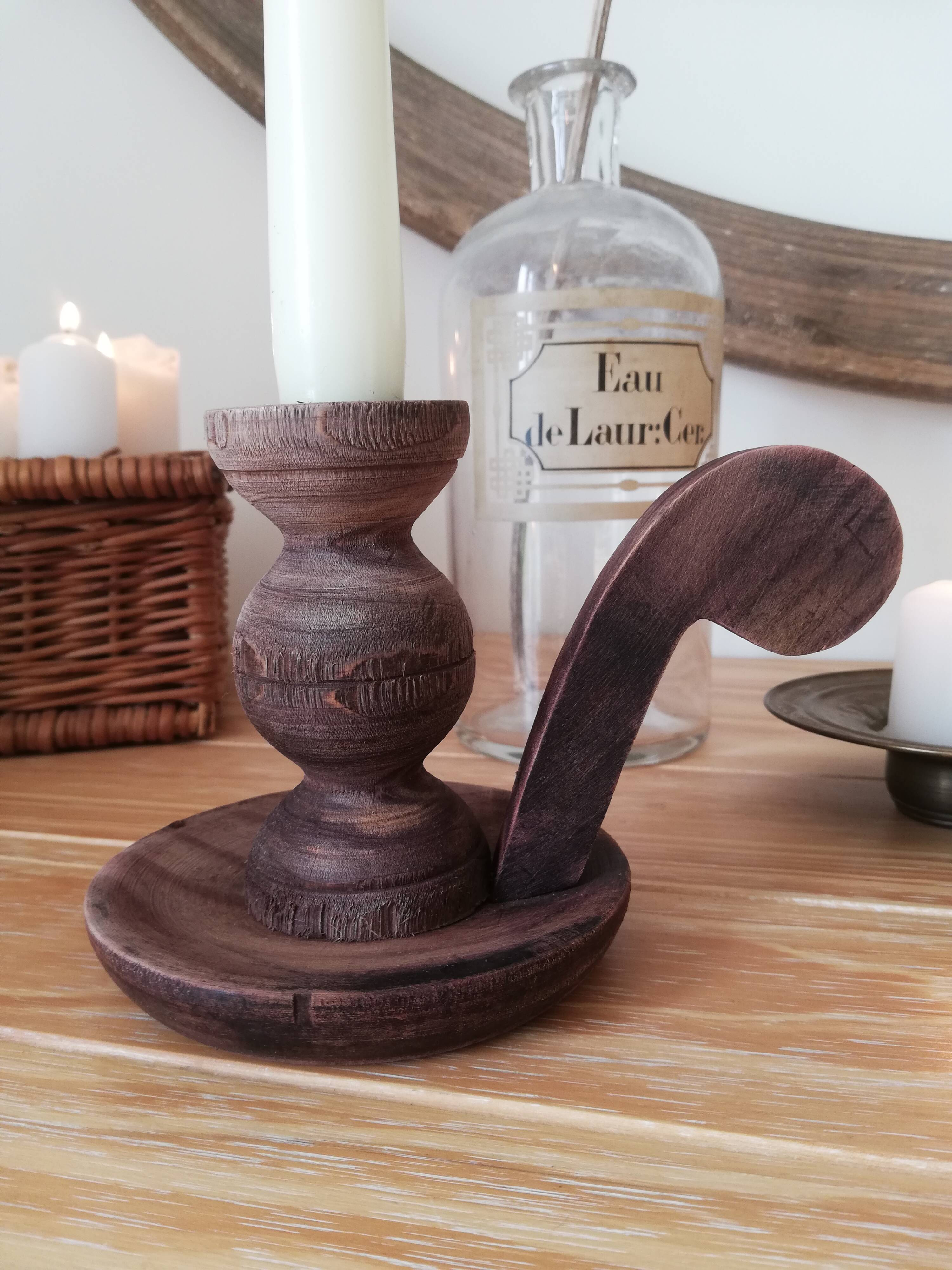 Vintage bedroom candle holder