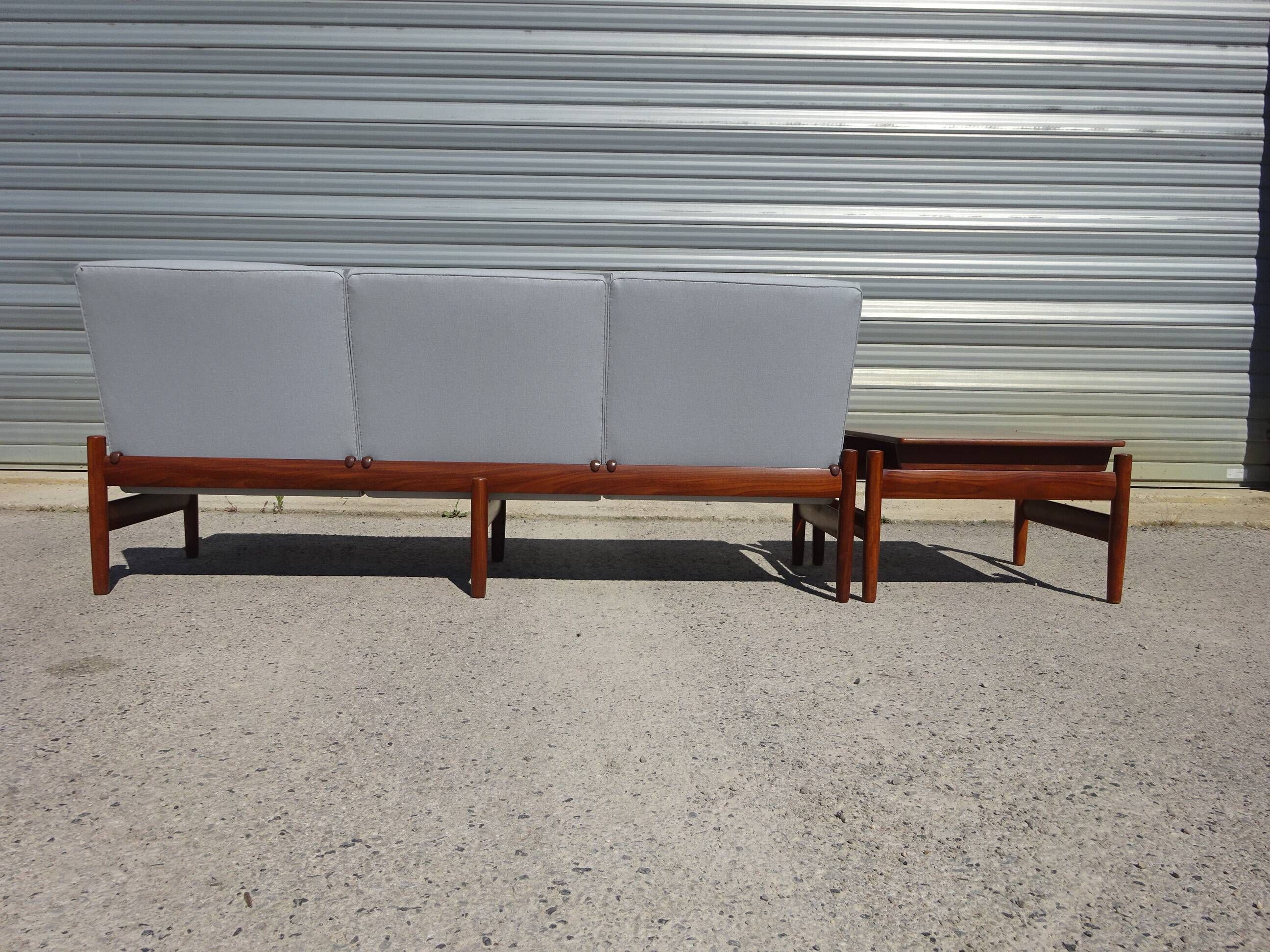 Modular vintage salon in teak signed by Karl SØrlie & SØnner.
