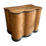 Rounded old wood chest