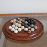 Jeu de solitaire ou boulier en minéral