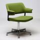 André Cordemeyer desk chair for Gispen, green wool, Netherlands, 1960s