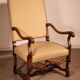 Louis XIV Style Armchairs in Sheep Bone in Walnut - 19th Century