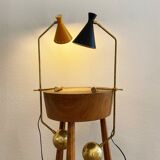 Grande lampe Italienne à contrepoids en laiton de design 50