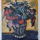 Isis Kischka (1908-1973) - Colour lithograph - Bouquet of flowers