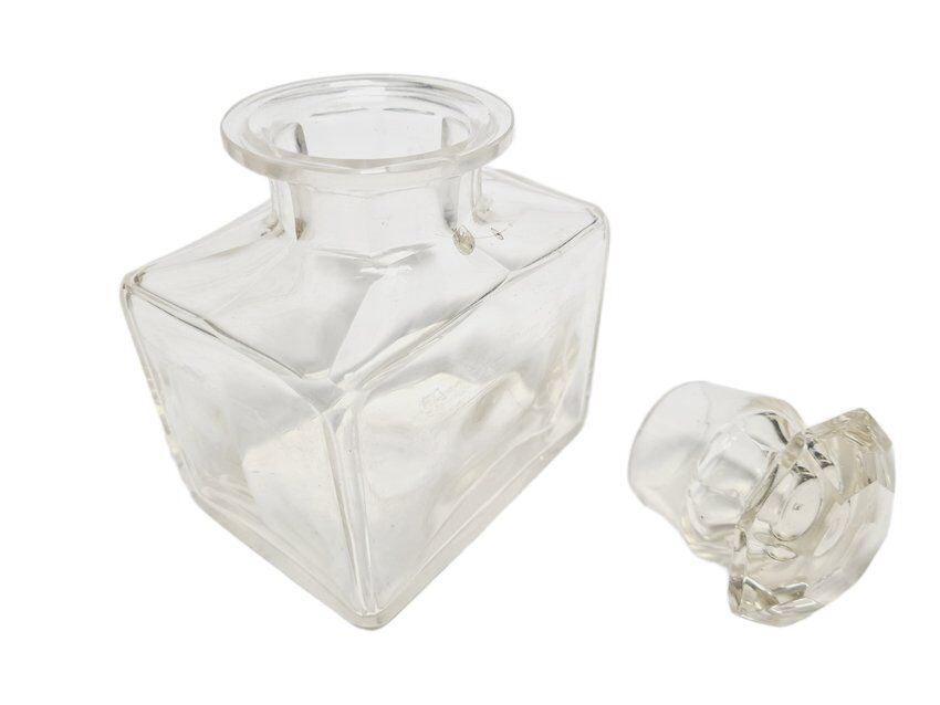 Biedermeier crystal tea box, Germany, 1890s