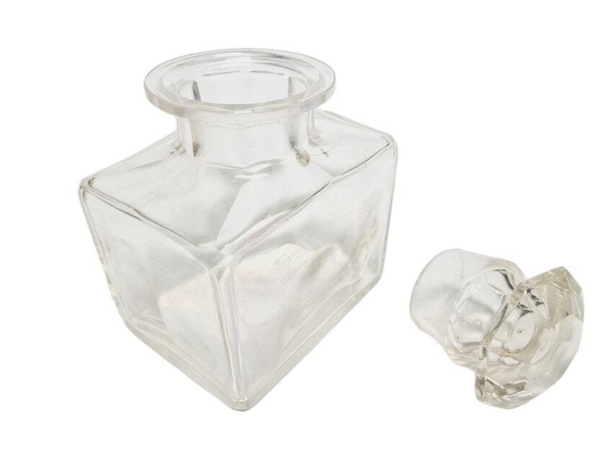 Biedermeier crystal tea box, Germany, 1890s