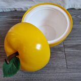 Vintage Yellow Apple Ice Bucket