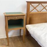 Wooden bedside table