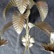 Pair of 20th Century Wall Sconces Exotic Palm Tree Hollywood Regency Sand