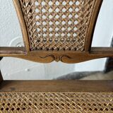 Art Nouveau caned wooden chair