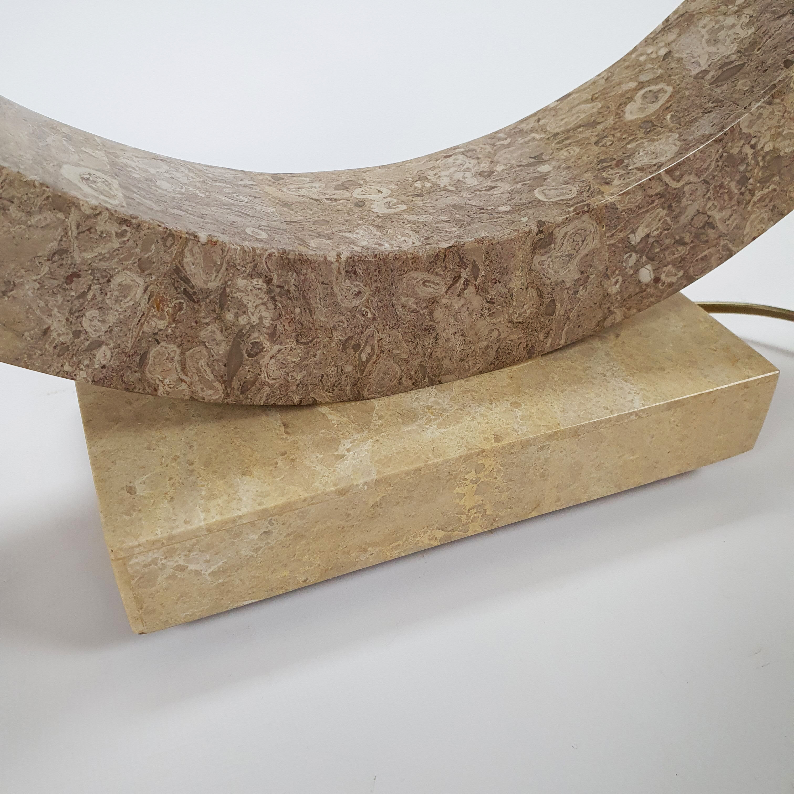 Marble Look Resin Lamp, 1970s