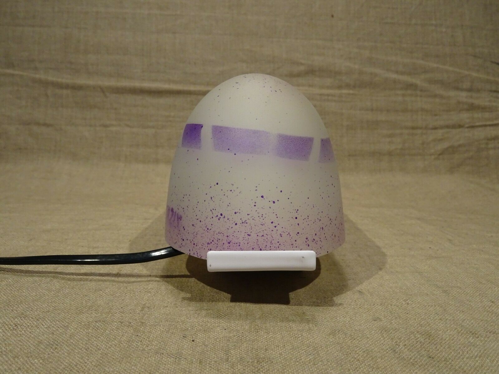 Glass night light shape vintage railcar train