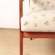 Pair of Scandinavian armchairs in teak and new fabric, 1960.
