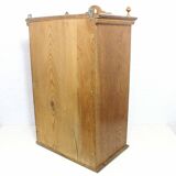 Art Deco display case in solid wood and glass, 1930s