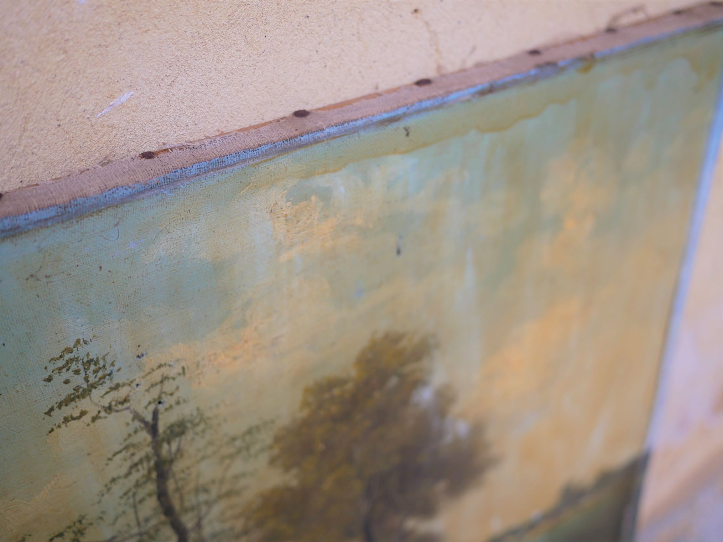 Ancient Landscape Painting, Painting on Canvas