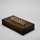 Game board with marquetry, oriental