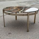 Coffee table in chrome and marble by Bendixen, Denmark, 1970s
