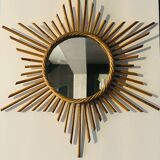Authentic rattan sun mirror 50.60