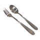 Silver-plated metal stew fork and spoon by Christofle Villeroy